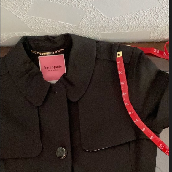 Kate Spade Black Belt Coat NWT - Picture 7 of 12